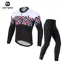 Xintown Maillot de Ciclismo Traje Largo Lobo de Nieve Nuevo Traje Largo de Verano Traje de Carrera Traje Traje de Bicicleta Hombres