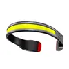 Linterna frontal de silicona ultraligera para exteriores para correr de noche y pescar, linterna frontal potente de larga duración con función de carga
