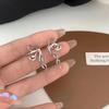 Brincos de Laço de Fita da Moda e Simples Estilo Ins Brincos Minimalistas da Moda para Mulheres Brincos de Temperamento Sofisticado