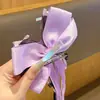 Pasador de Dibujos Animados Kroomi para Niños Tocados de Pequeña Princesa para Niñas Accesorios para el Cabello de Niñas Listón de Moño Morado Pasador