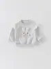 Moletom Versátil para Bebês e Crianças Pequenas Nova Coleção Primavera 2026 Estilo Desenho Animado Gola Redonda Pulôver para Meninas Roupa de Primavera Feito Sob Medida