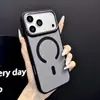 Adecuado para iPhone 18 Pro Max, funda de teléfono magnética con tacto de piel mate, cubierta protectora con marco de metal tipo armadura para Apple 17