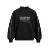 Moletom com Capuz Redondo Costurado Estampa de Personagem Solta Americano Masculino Primavera/Outono Pulôver Casual Esportivo Estilo Streetwear