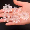 Anillo suave de cuenta de girasol, combinación de anillo de bloqueo granular, anillo de agrandamiento de pene de alta elasticidad, anillo anti-repetición con púas, anillo de diente de lobo