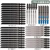 Conjunto de Lâminas para Serra Tico-Tico Marcenaria Lâminas de Serra para Alumínio Dente Fino Dente Grosso Retas Lâminas para Serra Recíproca Lâmina de Motosserra Corte