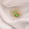 Broche de Espiga de Trigo Dorado Mate para Ramillete Traje Accesorios Versátiles de Alta Gama Pin Fijo Anti-Exposición Personalizados para Mujer