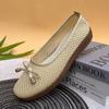 Verão Novo Estilo Feiwei Sapatos Femininos, Sapatos Femininos Velho Pequim, Sapatos Confortáveis para Mães de Meia-Idade e Idosas, Sapatos de Malha Rasa com Sola Macia Antiderrapante