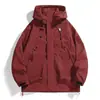 Chaqueta funcional para exteriores, unisex, corte holgado, estilo workwear, impermeable, cortavientos, transpirable, adecuada para senderismo, montañismo y uso casual, colección primavera/otoño