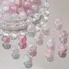 Cuentas de vidrio de 10 mm, una mezcla de dos colores, con un efecto craquelado y brillante, para hacer pulseras y collares DIY, ensartar cuentas y manualidades con accesorios