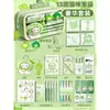 Nuevo set de papelería infantil, estuche para lápices de gato trébol de cuatro hojas, bolígrafo creativo estilo ins de regalo, premio para estudiantes al por mayor