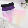 Pantalones Interiores de Seda de Hielo Sin Costuras Transfronterizos Europeos y Americanos para Mujer, Pantalones de Máscara Ultradelgados, Secado Rápido, Cómodos, Transpirables, Yoga Fitness