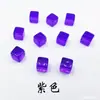 Especificações Dados em branco de 8mm/10mm dados coloridos brilhantes cubos em branco dados transparentes dados de jogo