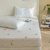 Sábana Bajera de Gasa de Doble Capa 100% Algodón Grado A Dibujos Animados Pieza Única Protector de Colchón 100% Algodón Puro Protector de Colchón Simmons Ropa de Cama para las Cuatro Estaciones