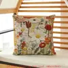 Funda de cojín con flor bordada temu serie flor de primavera funda de almohada para sofá hogar dormitorio