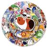 100 pegatinas de dibujos animados de animales de figuras de palo, lindas, originales, pintadas a mano, decorativas, para taza de agua, funda de teléfono móvil, computadora, pegatinas DIY