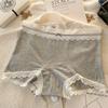 Cueca Boxer Retrô para Mulheres, Categoria a Roupa Íntima Feminina 100% Algodão 10A Antibacteriana Estendida e Alargada Algodão Parte de Baixo do Gancho Roupa Íntima para Meninas