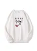 Estilo Nuevo Otoño e Invierno Divertido Simple Estampado de Letras y Cachorros Tops de Manga Larga Ropa Exterior Casual Sudaderas Versátiles para Mujer