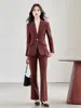 Traje de Lana Grueso con Borde de Perlas Exquisitamente Confeccionado con Botones Dorados para Mujer, Nuevo Traje de Pantalón Elegante Estilo Diosa de la Moda Transfronteriza