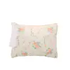 Bolsa de Maquillaje Acolchada Floral Estilo Pastoral con Relleno de Algodón, Borde de Encaje, Monedero, para Labiales y Artículos Varios, Bolso de Mano de Tela para Mujer