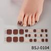 Zhengxiang Calcomanías Personalizadas de Gel para Uñas Arte Francés para Pies Luz UV Semi-horneadas Semi-curadas Calcomanías para Uñas de los Pies Venta al Mayoreo Comercio Exterior