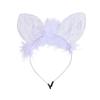 Orelhas de gato transfronteiriças penas de renda headband bar cocar sexy festa de Natal desempenho adereços headband 5012