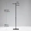 Estante de Exhibición para Tienda de Ropa, Perchero de Acero Inoxidable Negro, Perchero para Colgar Ropa y Sombreros, Estante Móvil tipo Portico para Transmisiones en Vivo, de Pie