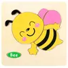 Rompecabezas de madera infantil de dibujos animados tridimensional para bebés, juguete educativo de desarrollo temprano, animal, tráfico, juguete de mano, 2-3 años