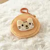 Porta-moedas de Pelúcia de Gatinho e Peixe Fofo, Mini Carteira de Estudante, Bolsa para Guardar Chaves e Coisas Diversas, Bolsinha para Fones de Ouvido Estilo Menina