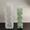 Aliexpress Molde de Vela de Línea Geométrica en Forma de S Columna Ondulada Jabón Hecho a Mano DIY Molde de Silicona Adornos para Velas