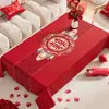 Mantel Rojo para Celebraciones de Bodas, Decoración de Habitación de Boda, Mantel para Crear Ambiente, Mantel Festivo para Sala de Estar Estilo Chino
