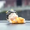 Adornos de Buda Bendito Pequeño, artesanías de resina, Buda Guanyin, linda decoración creativa para coche, adornos de dibujos animados