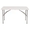 Mesa Dobrável para Exterior, Mesa Retangular Portátil para Montar Barracas, Mesa Longa Simples para Uso Doméstico, Estudo, Jantar e Pequena Mesa de Jantar