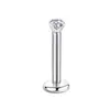 Piercings Labiais Novos de Aço Inoxidável Transfronteiriços, Studs Labiais de Zircônia Multi-Tamanho da Moda 16g Piercing Corporal, Studs de Orelha, Studs de Nariz Joias