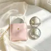 Espejo de Maquillaje Redondo Magnético Electrochapado Doble Cara HD Aumento 2x Portátil para Llevar Plegable Espejo de Retoque Regalo Personalización