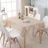 Mantel de encaje estilo campo americano, mantel bordado vintage estilo europeo, cubierta antipolvo multifuncional para TV y mesa de centro, paño decorativo