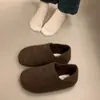 Zapatos peludos grises Beihuo para mujer, nuevo estilo otoño/invierno 2026, forrados de lana, que aumentan la altura, casuales, forrados de felpa, estilo Birkenstock