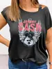 Comercio electrónico transfronterizo Camiseta estampada de mujer JOHNNY CASH New