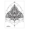 Cross-border novo impermeável peito tatuagem adesivo original grande figura sexy flor braço tatuagem adesivo descartável tatuagem adesivo