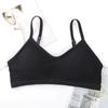 Sutiã com Aro de Rosca Roupa Íntima Feminina Alça Única Peça Única Envolvente Anti-luz Costas Bonitas Sexy Push-up Tomara que Caia