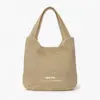 Bolso de mano grande de paja para mujer, bolso de hombro tejido casual, bolso de playa para vacaciones, accesorio de moda y versátil