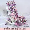 Decoraciones de boda de cascada de rosas, flores de cascada de seda para mesa de hotel, flores artificiales, arreglos florales, cascada de flores para cumpleaños