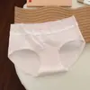 Cuecas femininas triangulares frescas e bonitas de alto valor, respiráveis, 10A todo em algodão, antibacterianas, com reforço estendido, calcinhas femininas de cintura média em algodão puro
