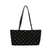 Bolsa tote de poá estilo ins coreano para mulheres, bolsa grande de lona casual para estudantes, para o trabalho, bolsa de ombro, bolsa de mão