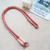 Cordão Longo para Celular Cordão Transversal Corda Trançada Feita à Mão Ajustável para Pendurar nas Costas Mochila Corrente para Pendurar Copo de Água