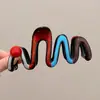 Pinza de tiburón negra en forma de corazón para recogido, elegante pinza para el pelo floral para la parte trasera de la cabeza, gran accesorio para el pelo de pinza de garra estilo nuevo 2026