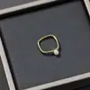 Anel Quadrado Pérola Natural de Água Doce Real Boca Aberta Ajustável Pequeno Anel Quadrado para Mulheres Versátil