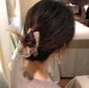 14CM Coreia do Sul Dongdaemun pelo de coelho grampo de cabelo grande pelúcia prendedor de cabelo grampo de cabelo para a parte de trás da cabeça grampo de tubarão grampo de cabelo feminino
