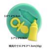 Flor fada coelho urso bebê silicone molde diy handmade fondant bolo molde decoração