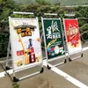 Soporte de póster portátil aleación de aluminio tablero de exhibición publicitaria de un solo lado tablero de exhibición promocional inyección de agua soporte vertical para tarjetas tablero KT venta al por mayor