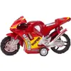 Decoración de Pastel de Cumpleaños para el Día del Niño Enchufe Modelo de Motocicleta de Carreras de Príncipe Coche de Motocicleta de Simulación